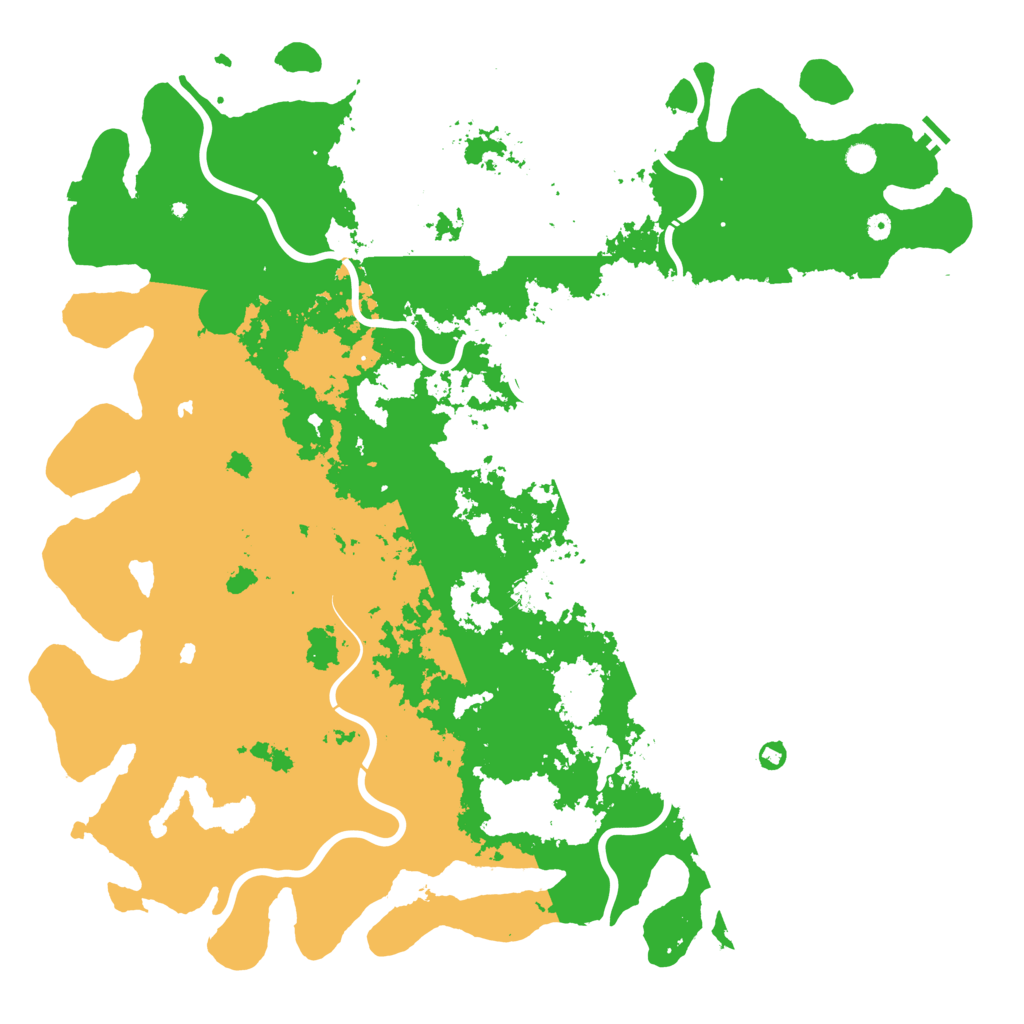 Biome Rust Map: Procedural Map, Size: 6000, Seed: 17635174