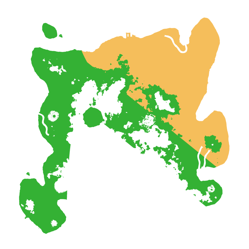 Biome Rust Map: Procedural Map, Size: 3500, Seed: 1988089491