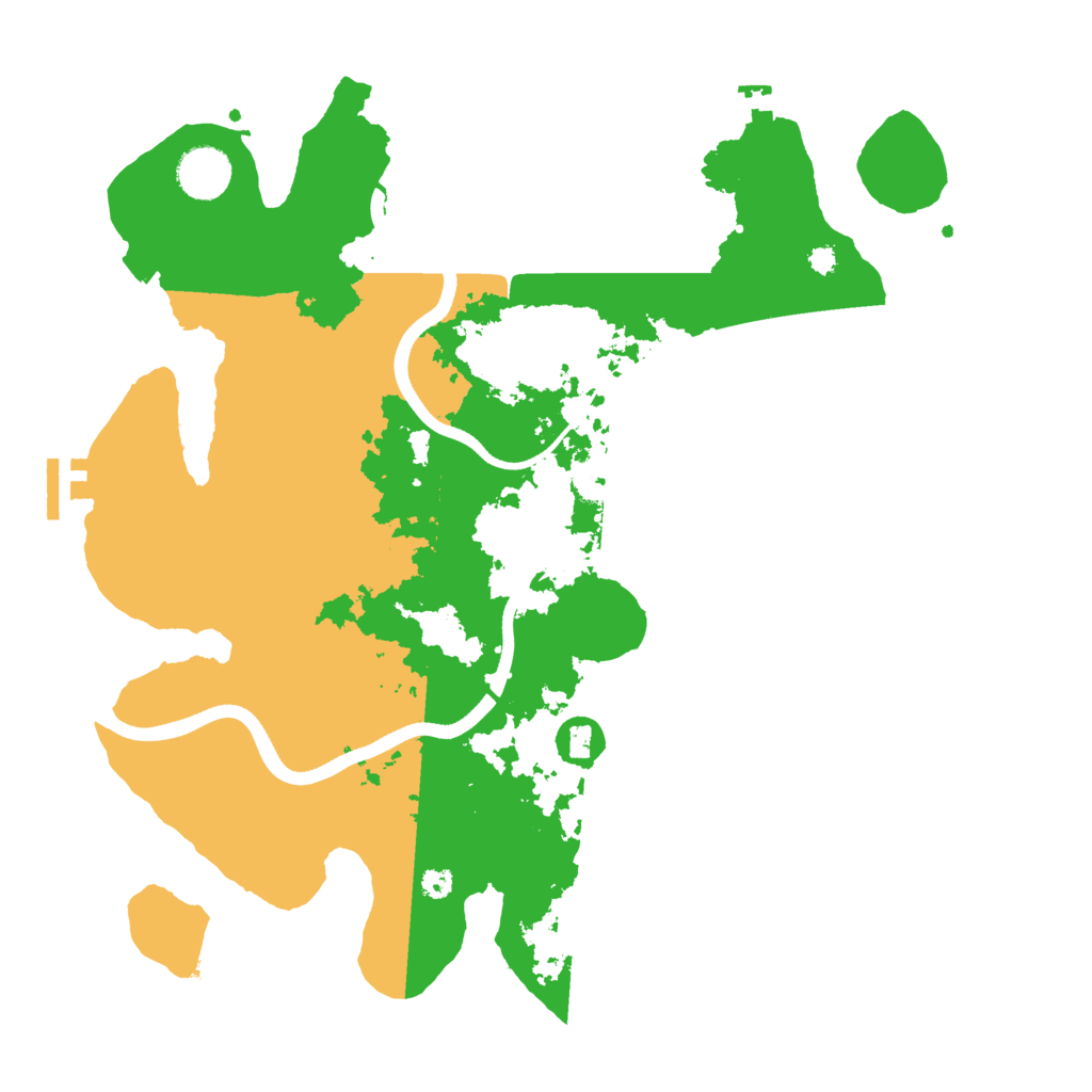 Biome Rust Map: Procedural Map, Size: 3600, Seed: 456464