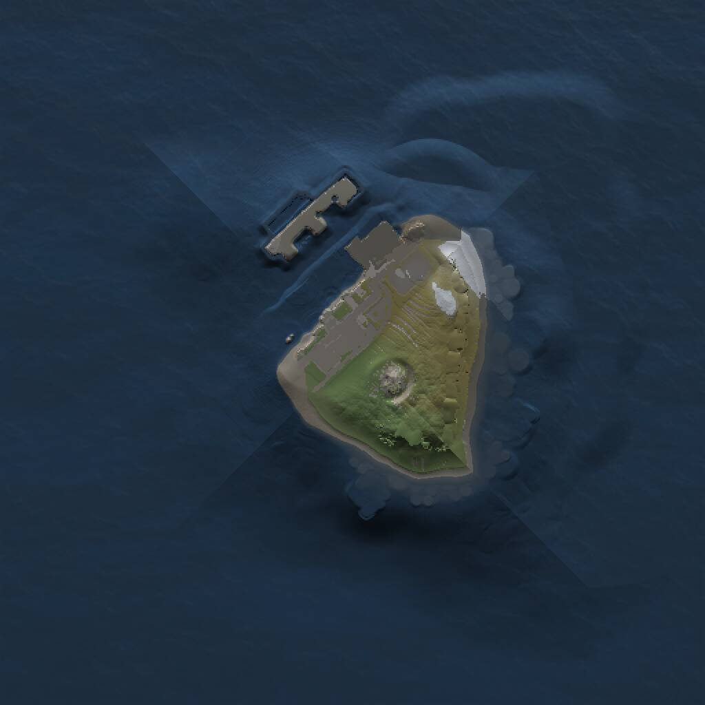 Rust Map: Procedural Map, Size: 1000, Seed: 20211123, 2 Monuments