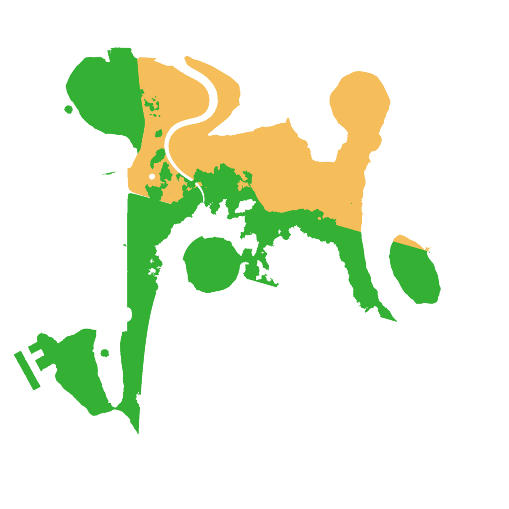 Biome Rust Map: Procedural Map, Size: 2500, Seed: 643378