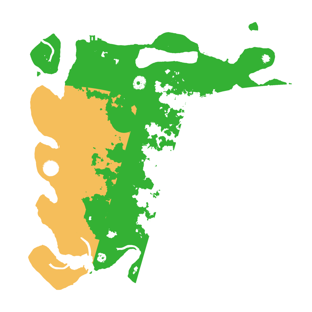 Biome Rust Map: Procedural Map, Size: 3500, Seed: 28558