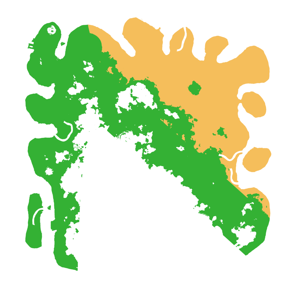 Biome Rust Map: Procedural Map, Size: 3500, Seed: 107554927