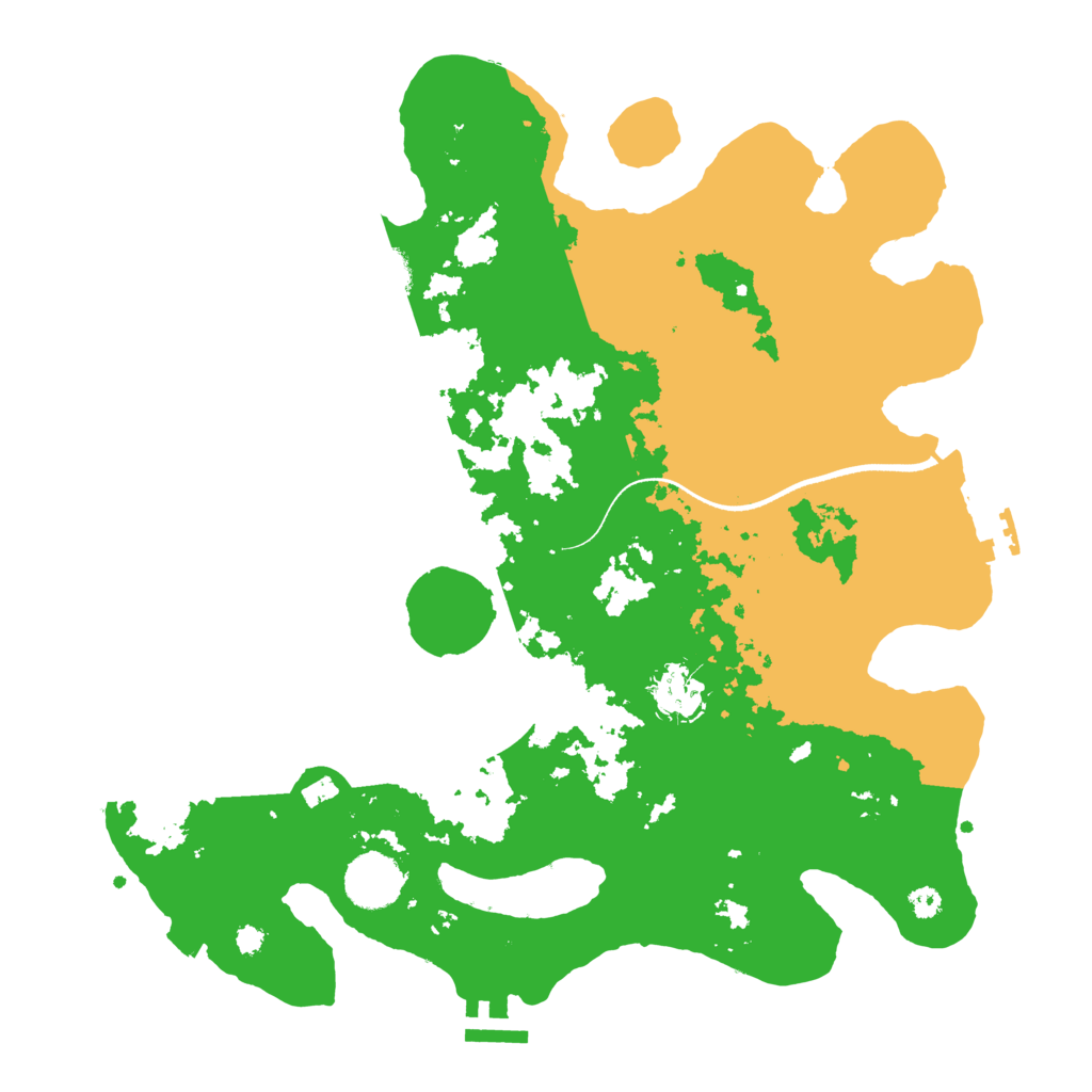 Biome Rust Map: Procedural Map, Size: 3500, Seed: 207748543