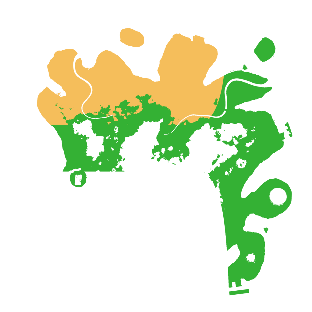 Biome Rust Map: Procedural Map, Size: 3200, Seed: 659811547