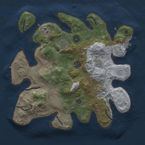 Thumbnail Rust Map: Procedural Map, Size: 3000, Seed: 1222492014, 13 Monuments