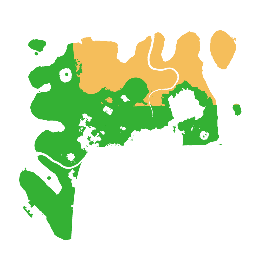 Biome Rust Map: Procedural Map, Size: 3000, Seed: 1358718057