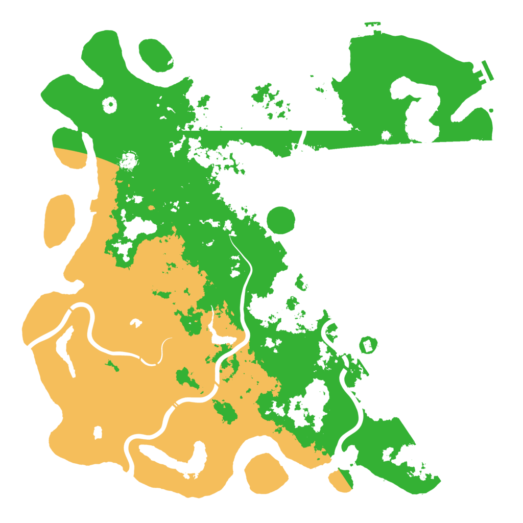 Biome Rust Map: Procedural Map, Size: 5000, Seed: 1258169963