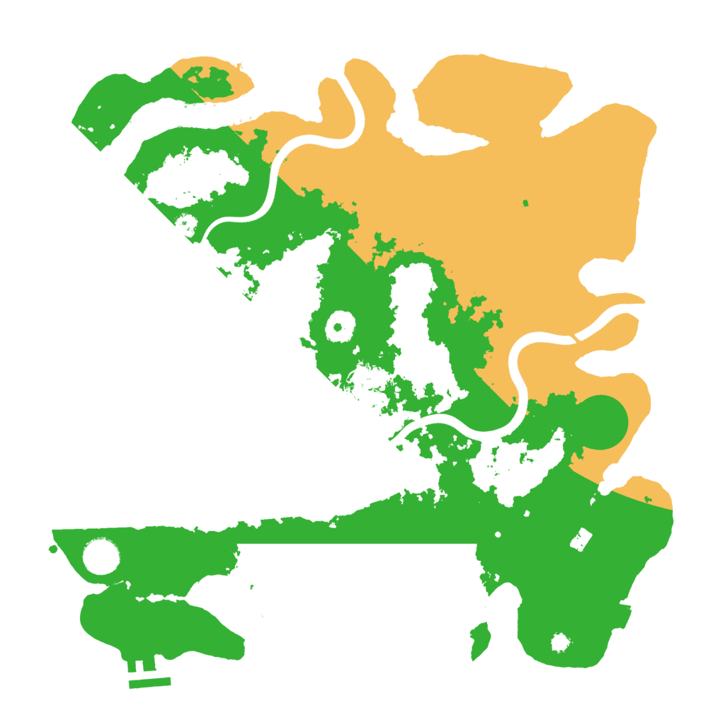 Biome Rust Map: Procedural Map, Size: 3500, Seed: 970152702