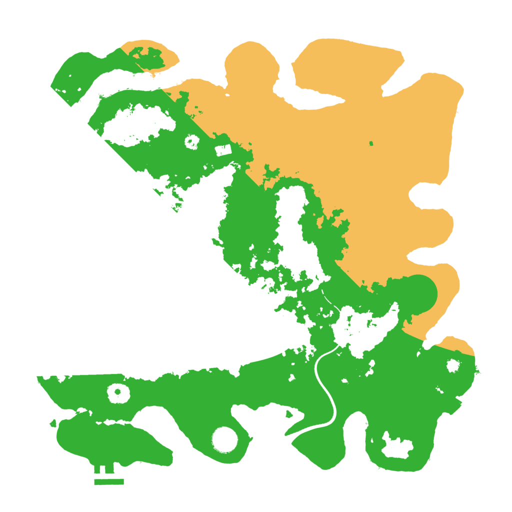 Biome Rust Map: Procedural Map, Size: 3500, Seed: 970152702