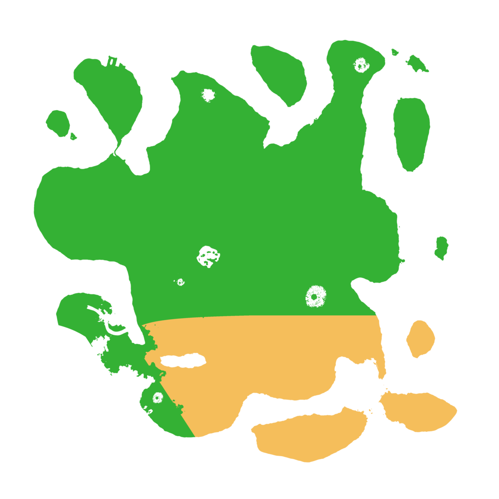 Biome Rust Map: Procedural Map, Size: 3500, Seed: 4857