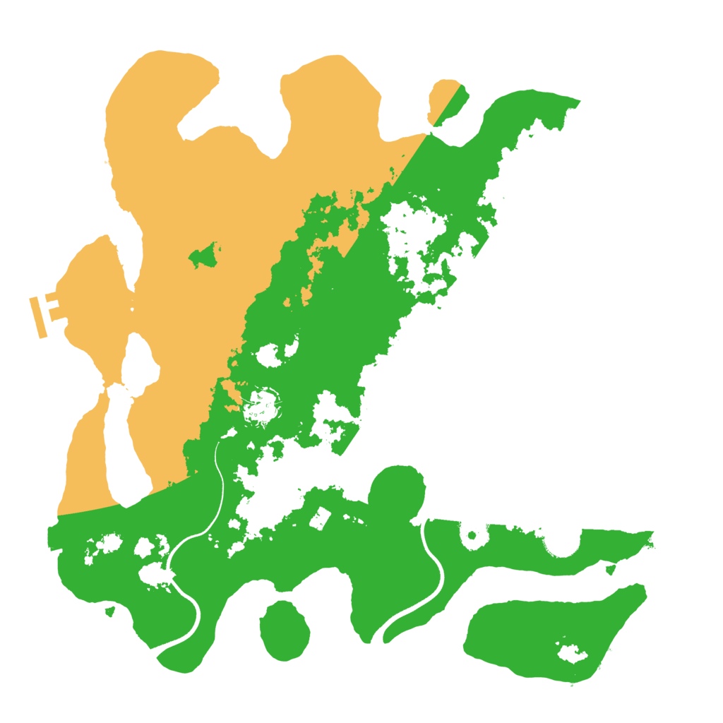 Biome Rust Map: Procedural Map, Size: 3500, Seed: 928625190