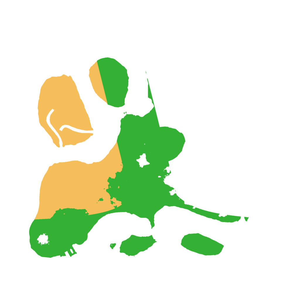 Biome Rust Map: Procedural Map, Size: 2500, Seed: 3548246