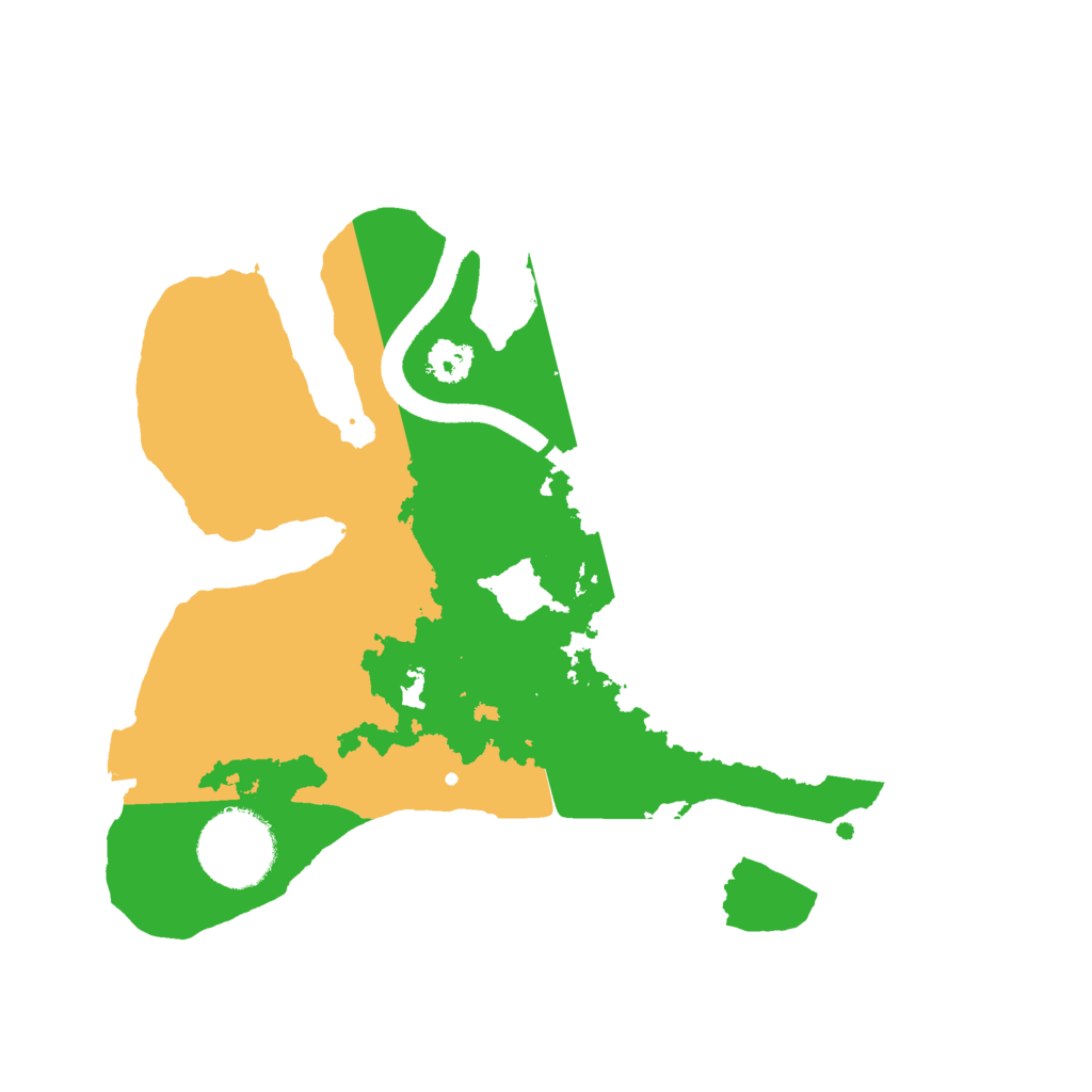 Biome Rust Map: Procedural Map, Size: 2500, Seed: 3548246