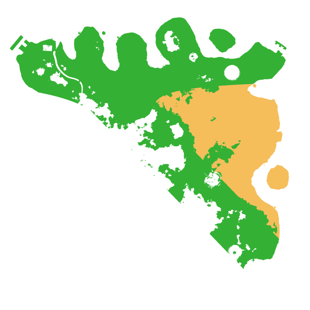 Biome Rust Map: Procedural Map, Size: 3600, Seed: 3000251