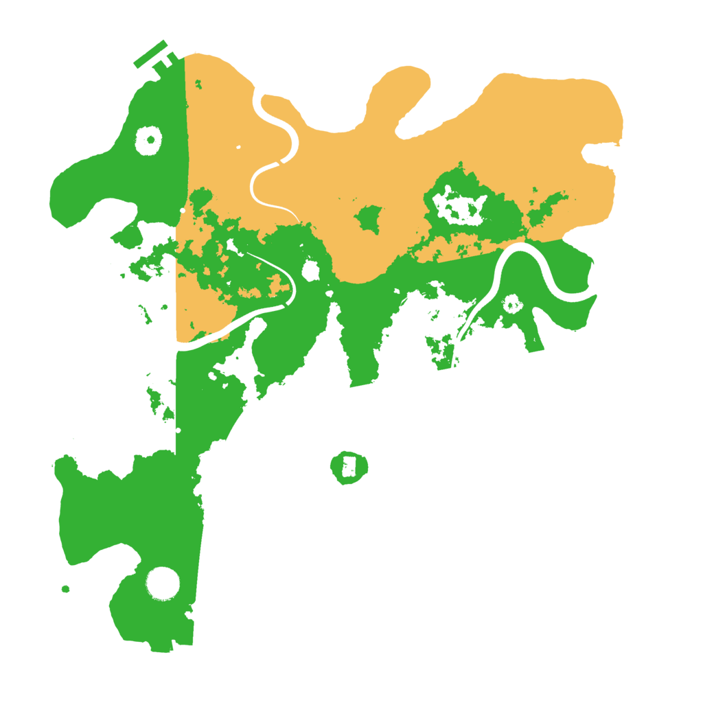 Biome Rust Map: Procedural Map, Size: 3700, Seed: 66051808