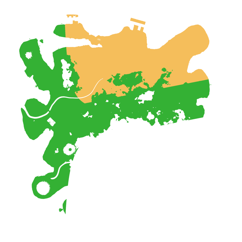 Biome Rust Map: Procedural Map, Size: 3200, Seed: 355215