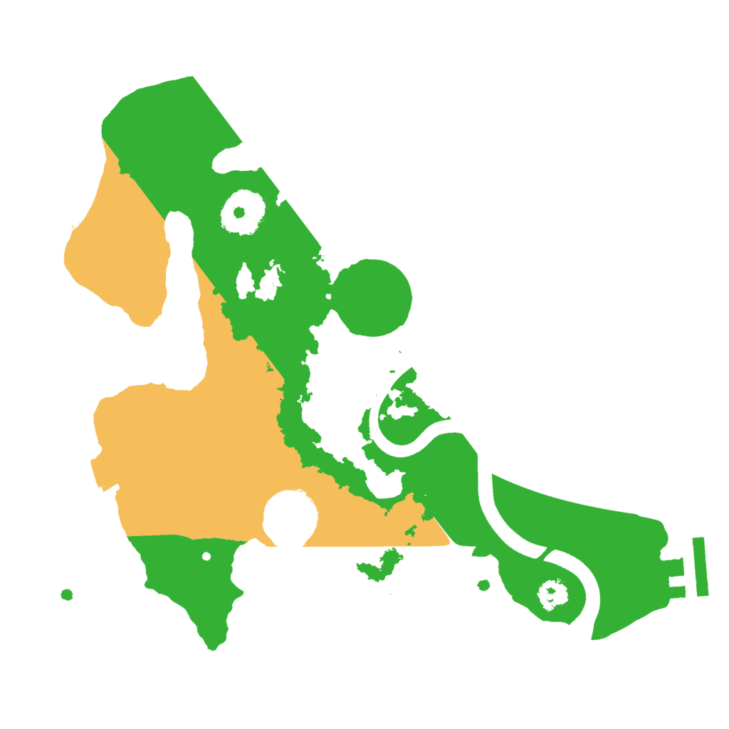 Biome Rust Map: Procedural Map, Size: 2500, Seed: 24957574