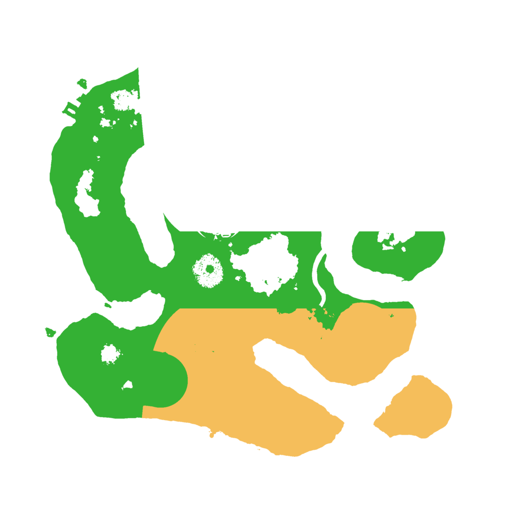 Biome Rust Map: Procedural Map, Size: 2500, Seed: 121651058