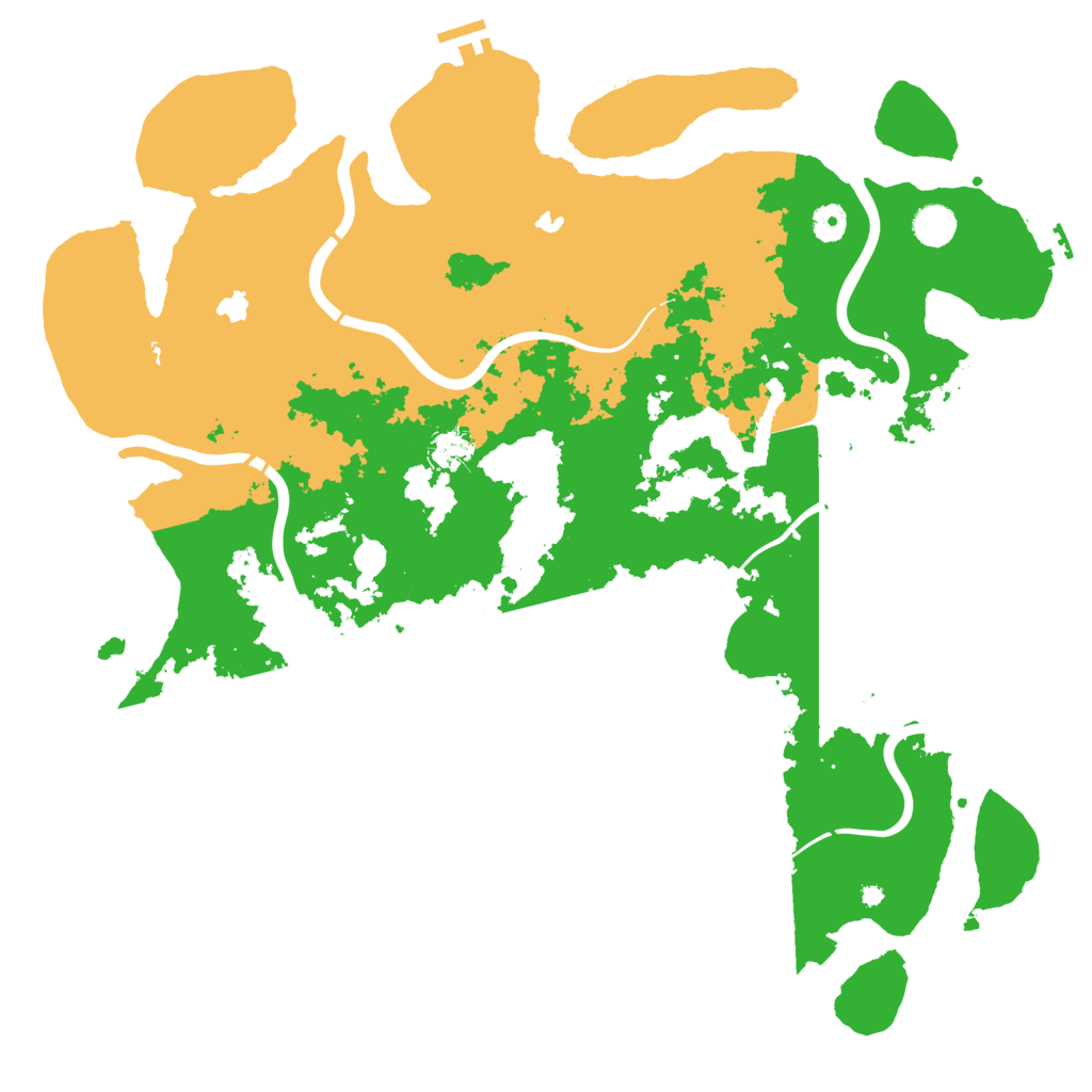 Biome Rust Map: Procedural Map, Size: 4500, Seed: 16541961