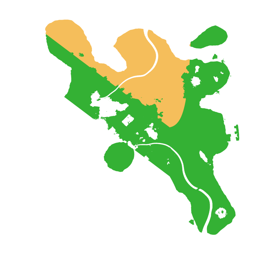 Biome Rust Map: Procedural Map, Size: 2500, Seed: 1533527116