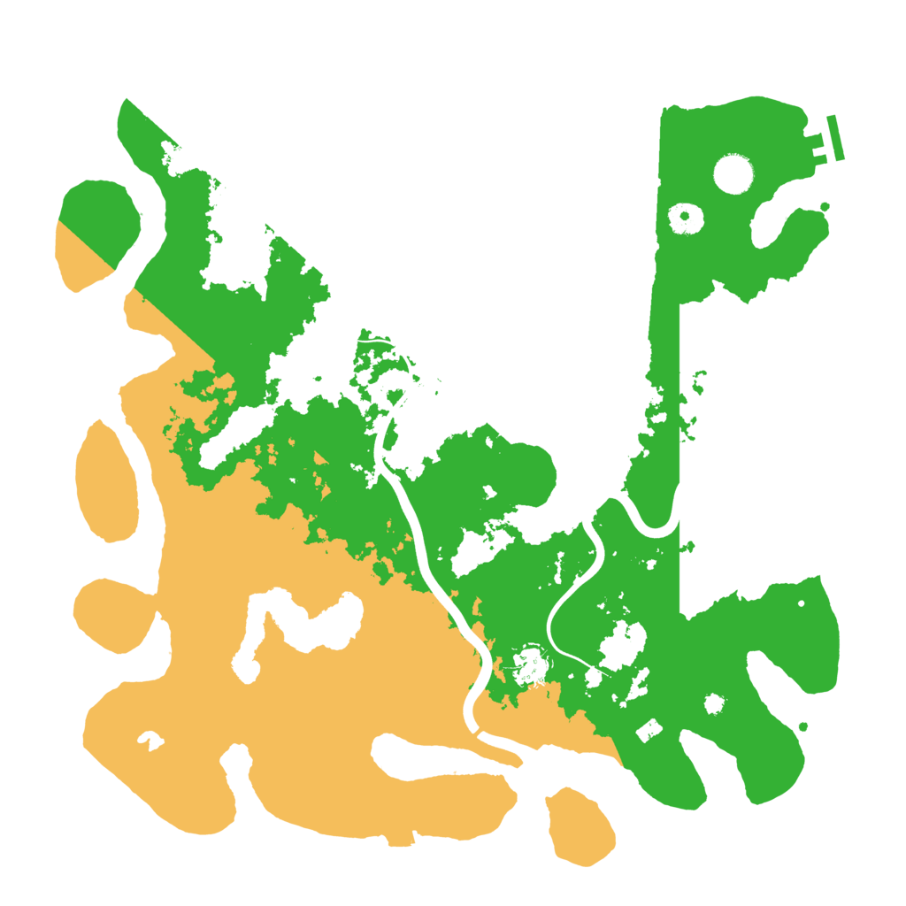 Biome Rust Map: Procedural Map, Size: 4000, Seed: 35565205