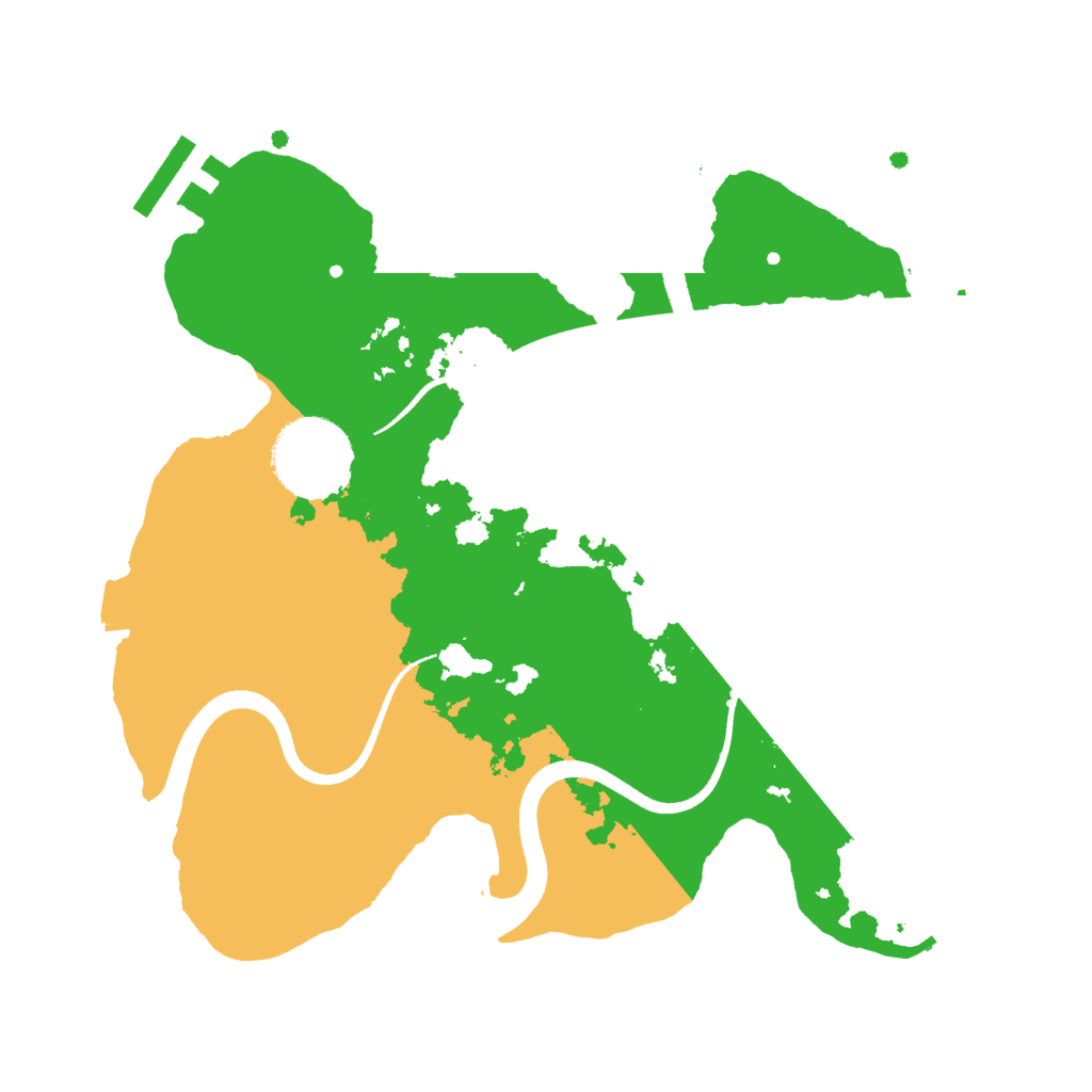 Biome Rust Map: Procedural Map, Size: 2500, Seed: 1284790958