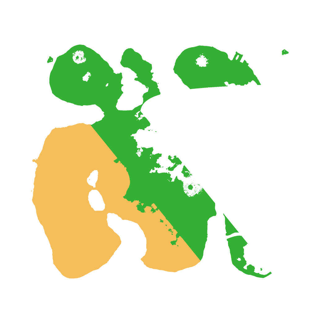 Biome Rust Map: Procedural Map, Size: 2500, Seed: 1284790958