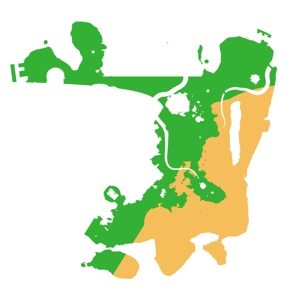 Biome Rust Map: Procedural Map, Size: 3000, Seed: 2110408090