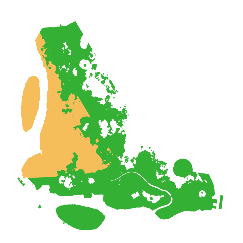 Biome Rust Map: Procedural Map, Size: 3500, Seed: 442848245