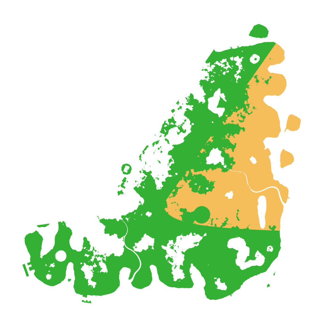 Biome Rust Map: Procedural Map, Size: 5000, Seed: 10938390