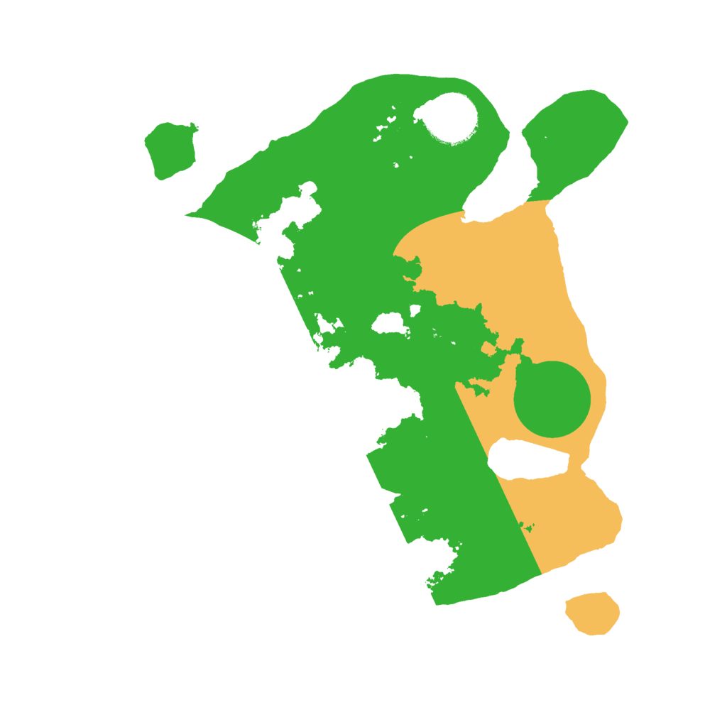 Biome Rust Map: Barren, Size: 2500, Seed: 121