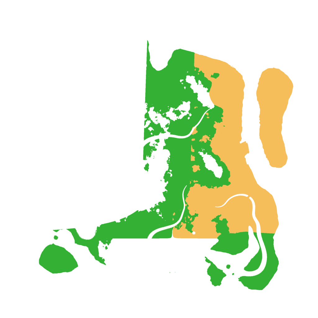 Biome Rust Map: Procedural Map, Size: 3000, Seed: 109030