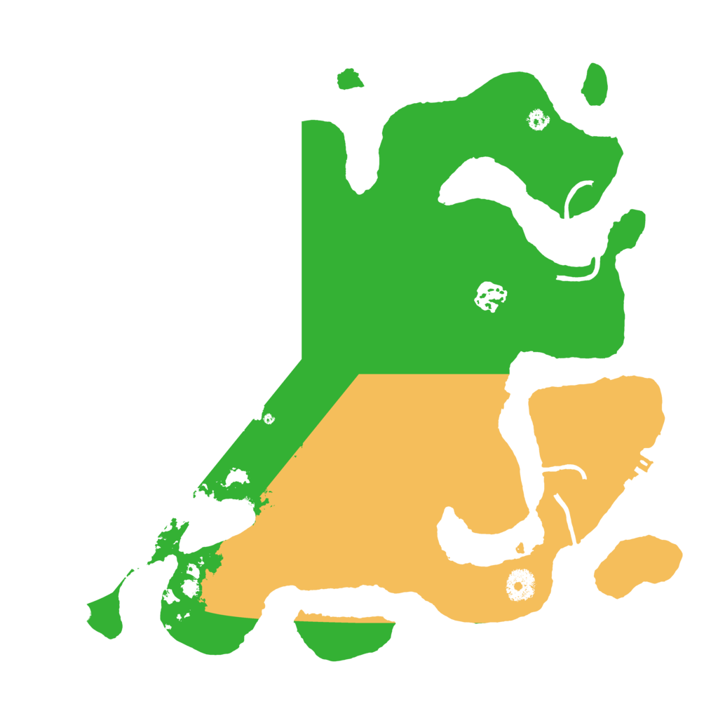 Biome Rust Map: Procedural Map, Size: 3500, Seed: 4275878
