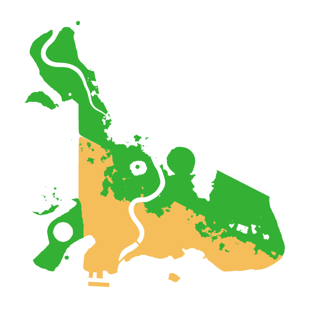 Biome Rust Map: Procedural Map, Size: 3000, Seed: 25019960