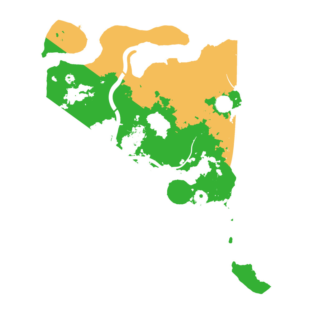 Biome Rust Map: Procedural Map, Size: 3500, Seed: 24112021