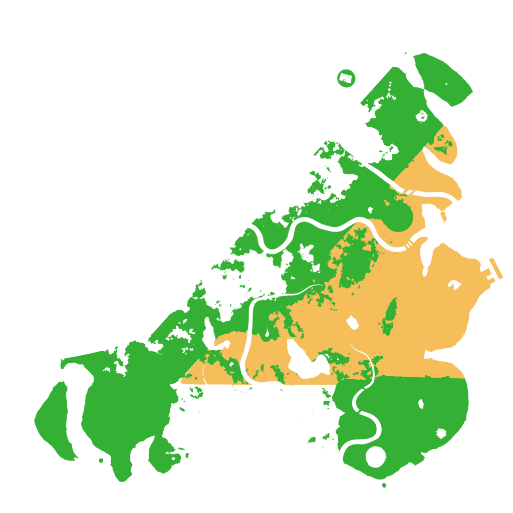 Biome Rust Map: Procedural Map, Size: 4600, Seed: 21474