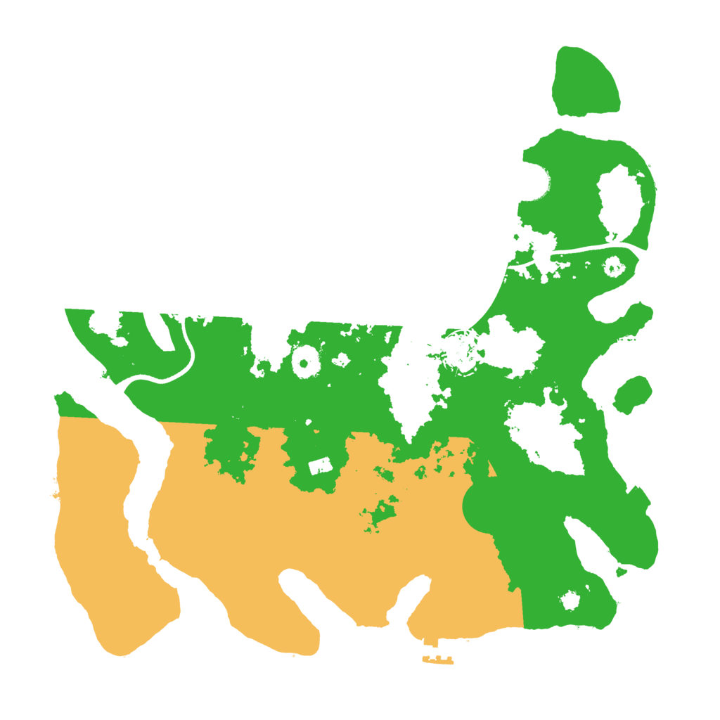 Biome Rust Map: Procedural Map, Size: 3500, Seed: 12370