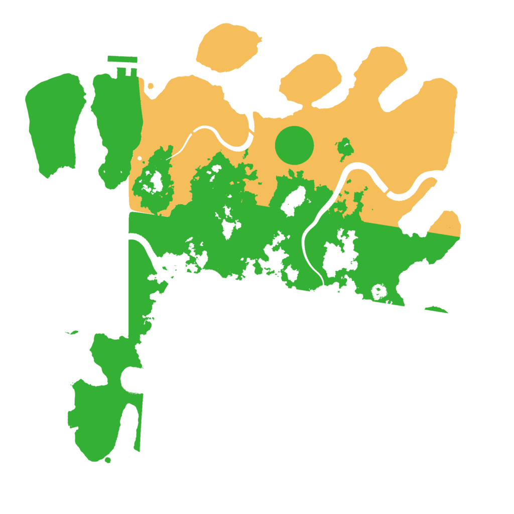 Biome Rust Map: Procedural Map, Size: 3500, Seed: 582714