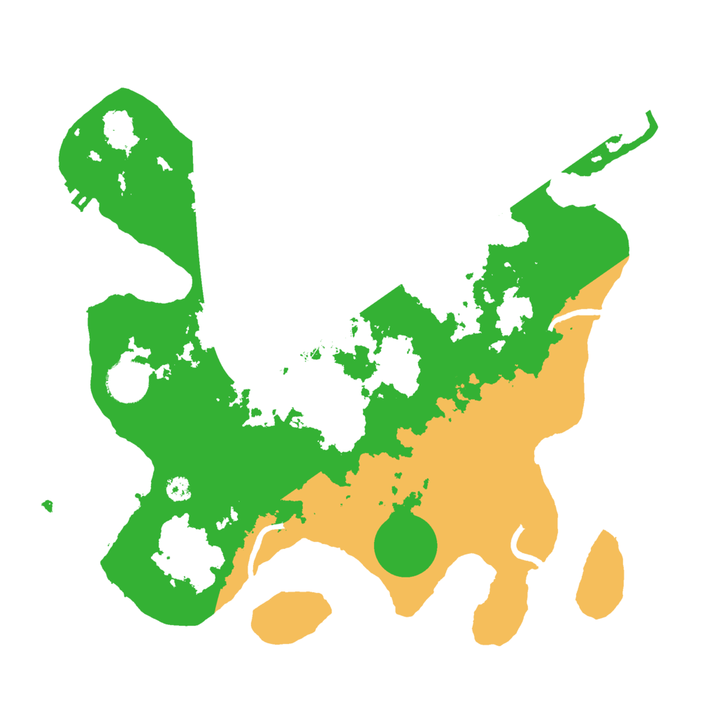 Biome Rust Map: Procedural Map, Size: 3000, Seed: 666858