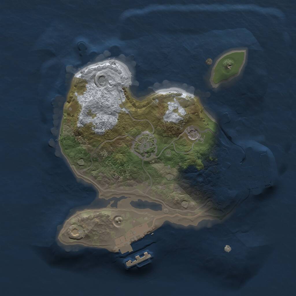 Rust Map: Procedural Map, Size: 1750, Seed: 11, 5 Monuments