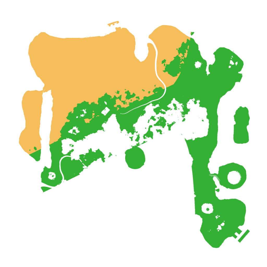 Biome Rust Map: Procedural Map, Size: 3550, Seed: 946961