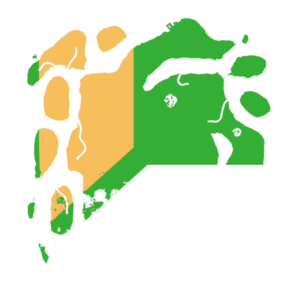 Biome Rust Map: Procedural Map, Size: 3500, Seed: 1943284811