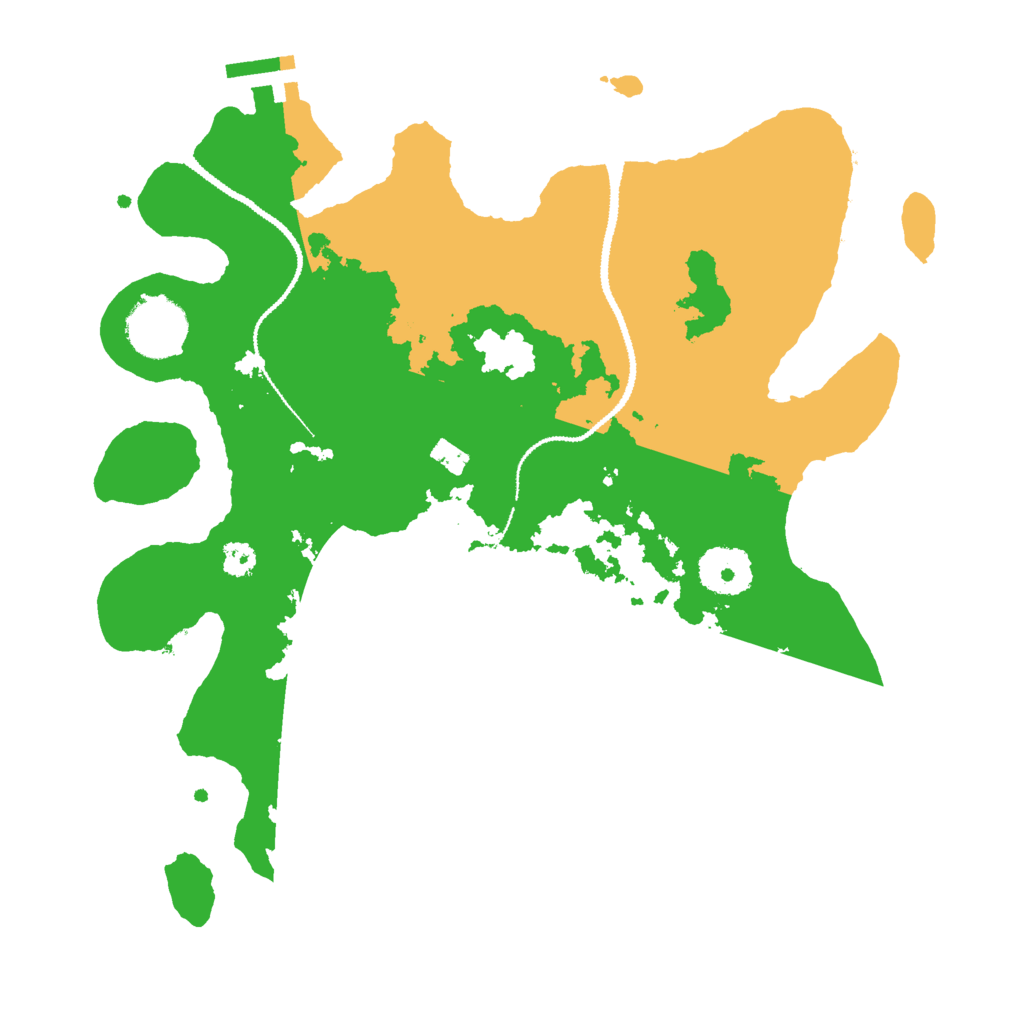 Biome Rust Map: Procedural Map, Size: 3000, Seed: 372374