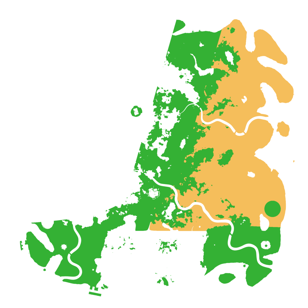 Biome Rust Map: Procedural Map, Size: 5000, Seed: 1140847299