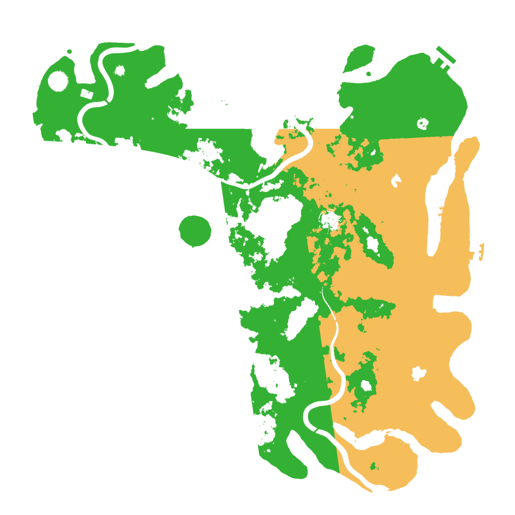 Biome Rust Map: Procedural Map, Size: 4500, Seed: 398567