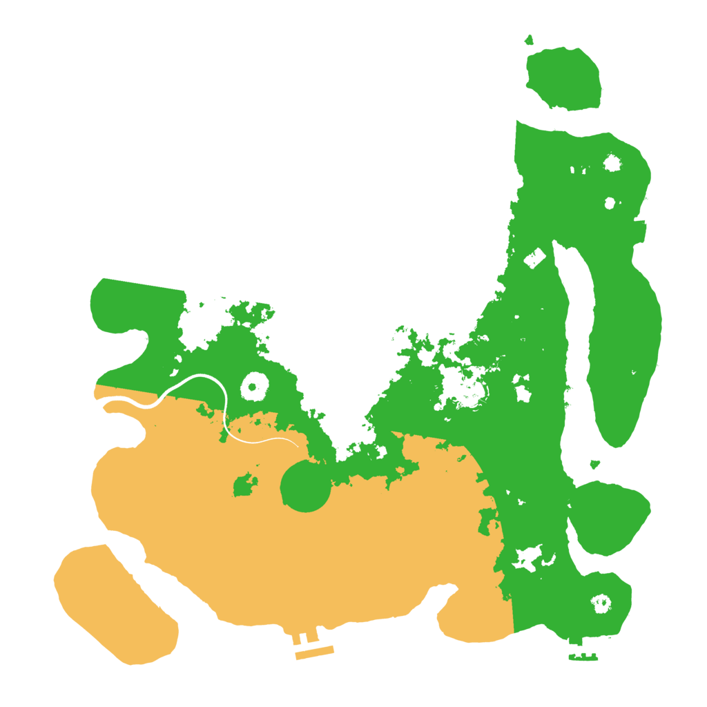 Biome Rust Map: Procedural Map, Size: 3700, Seed: 810602567