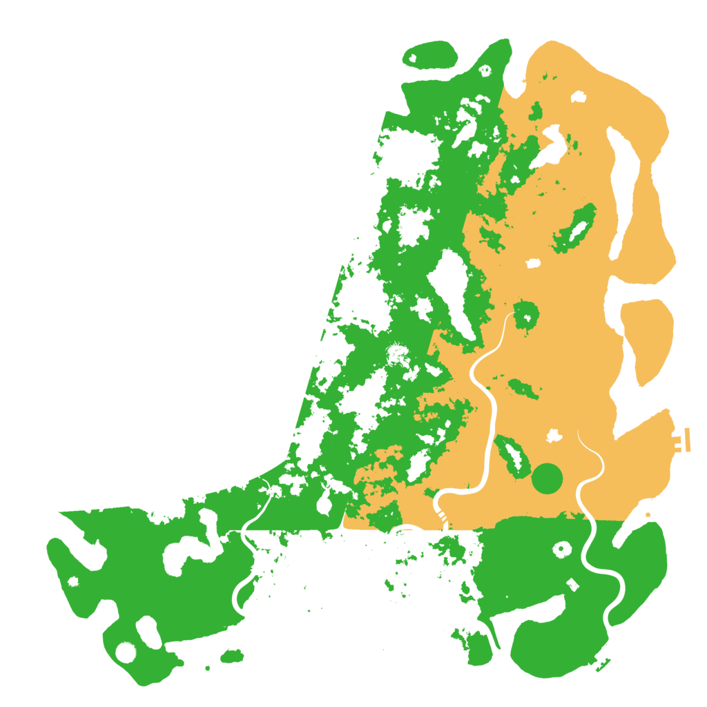 Biome Rust Map: Procedural Map, Size: 6000, Seed: 65442454