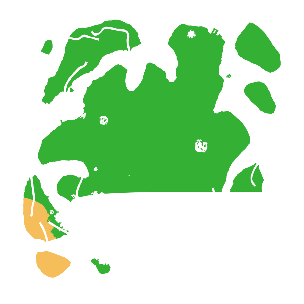 Biome Rust Map: Procedural Map, Size: 3500, Seed: 1136108579