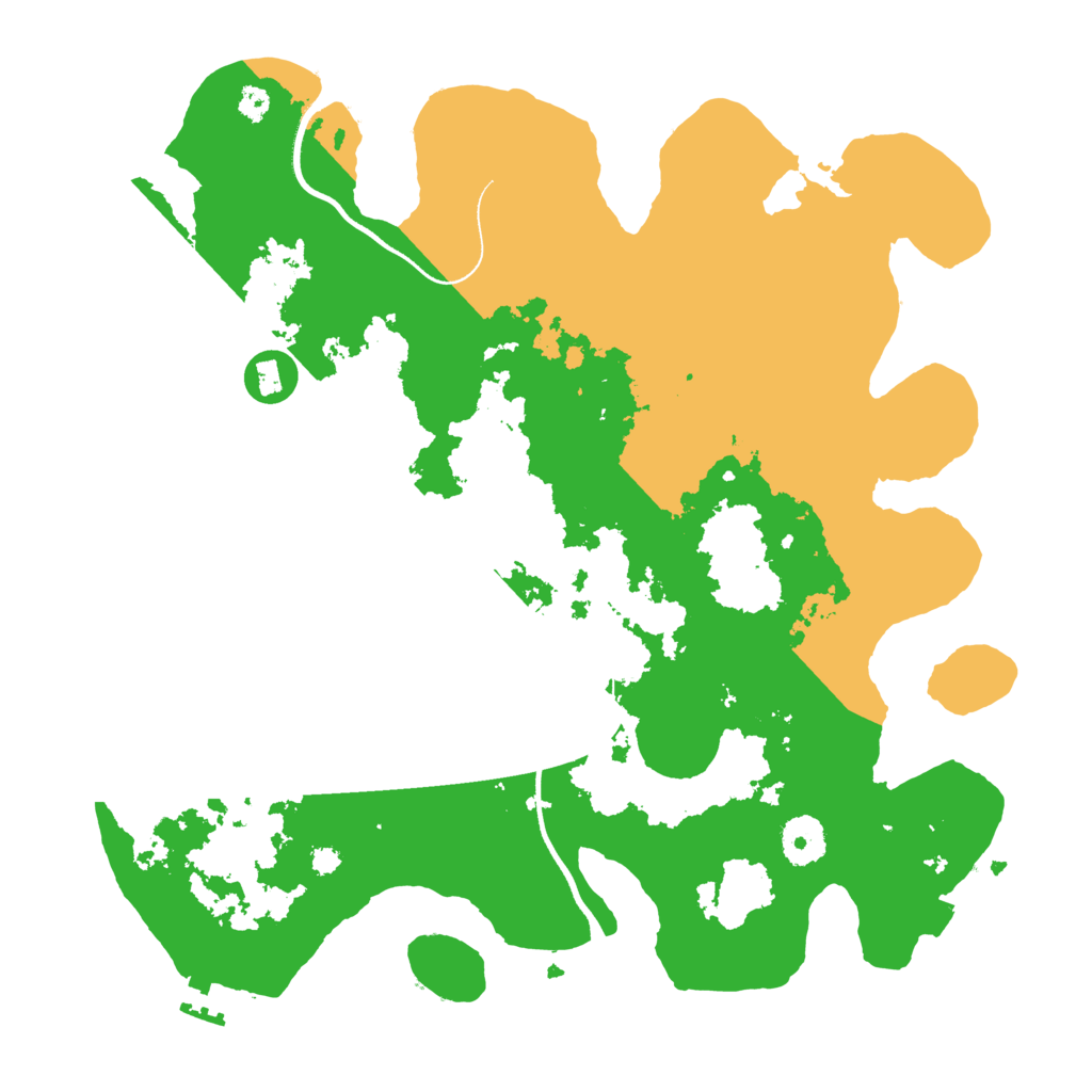 Biome Rust Map: Procedural Map, Size: 3500, Seed: 102778666